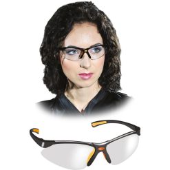 Okulary ochronne Reis OO-DAKOTA Transparentno-czarno-pomarańczowy