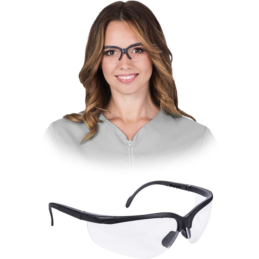 Okulary ochronne Reis OO-IDAHO – EN 166 Transparentno-czarny