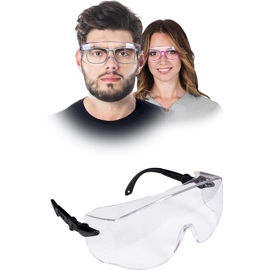 Okulary ochronne Reis OO-PORTLAND – EN 166 Transparentno-czarny