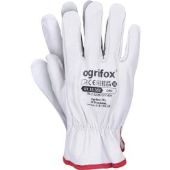 Rękawice ochronne Ogrifox OX-DRIX OX.18.382 – skóra, opak. 120 par Biały