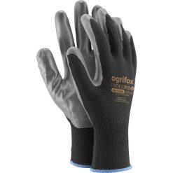Rękawice ochronne Ogrifox OX-NITRICAR OX.13.656 – nitryl, opak. 12 par Czarno-szary