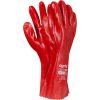 Rękawice ochronne Ogrifox OX-PVC35 OX.16.376 – PCV, opak. 60 par Czerwony