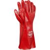 Rękawice ochronne Ogrifox OX-PVC40 OX.16.377 – PCV, opak. 60 par Czerwony