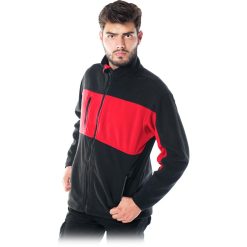 Bluza ochronna z polaru Reis POLAR-DOBLE Czerwono-czarny