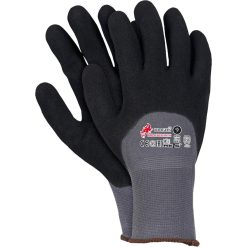 Rękawice ochronne Reis RBLACKFOAM-H – nitryl, EN 388, opak. 12 par Szaro-czarny