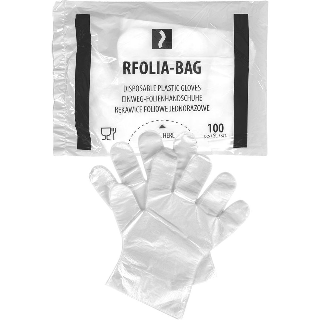 Rękawice foliowe jednorazowe Reis RFOLIA-BAG – folia Transparentny