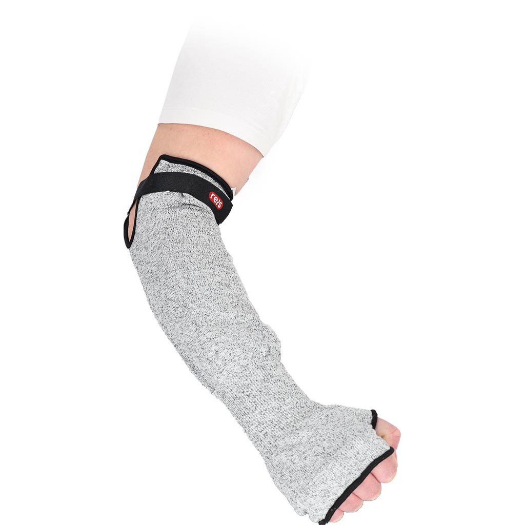 Zarękawek ochronny Reis RLEVEL5-SLEEVE45 – przędza techniczna, opak. 12 szt. Melanż biało-czarno-szary
