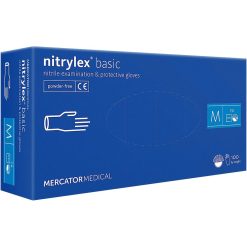 Rękawice nitrylowe Mercator Medical RMM-NITBASIC – nitryl Granatowy
