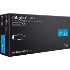 Rękawice nitrylowe Mercator Medical RMM-NITBLACK – nitryl Czarny