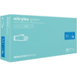 Rękawice nitrylowe Mercator Medical RMM-NITGREEN – nitryl Miętowy