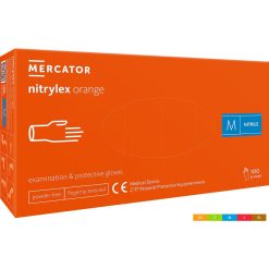 Rękawice nitrylowe Mercator Medical RMM-NITORANGE – nitryl Pomarańczowy