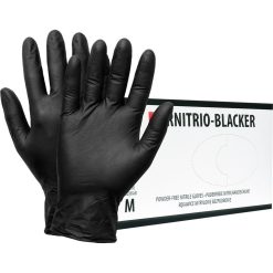 Rękawice nitrylowe Reis RNITRIO-BLACKER – nitryl Czarny