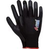 Rękawice ochronne Reis SLIMTECH – poliuretan, EN 388, opak. 12 par Czarno-czarny