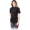 Bluza kucharska ochronna Reis STRETTO Czarno-ciemnoczerwony